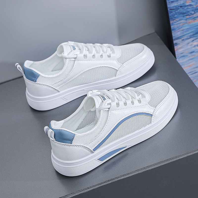 Men's Ball Star LTD in cream nappa with blue leather star and heel tab