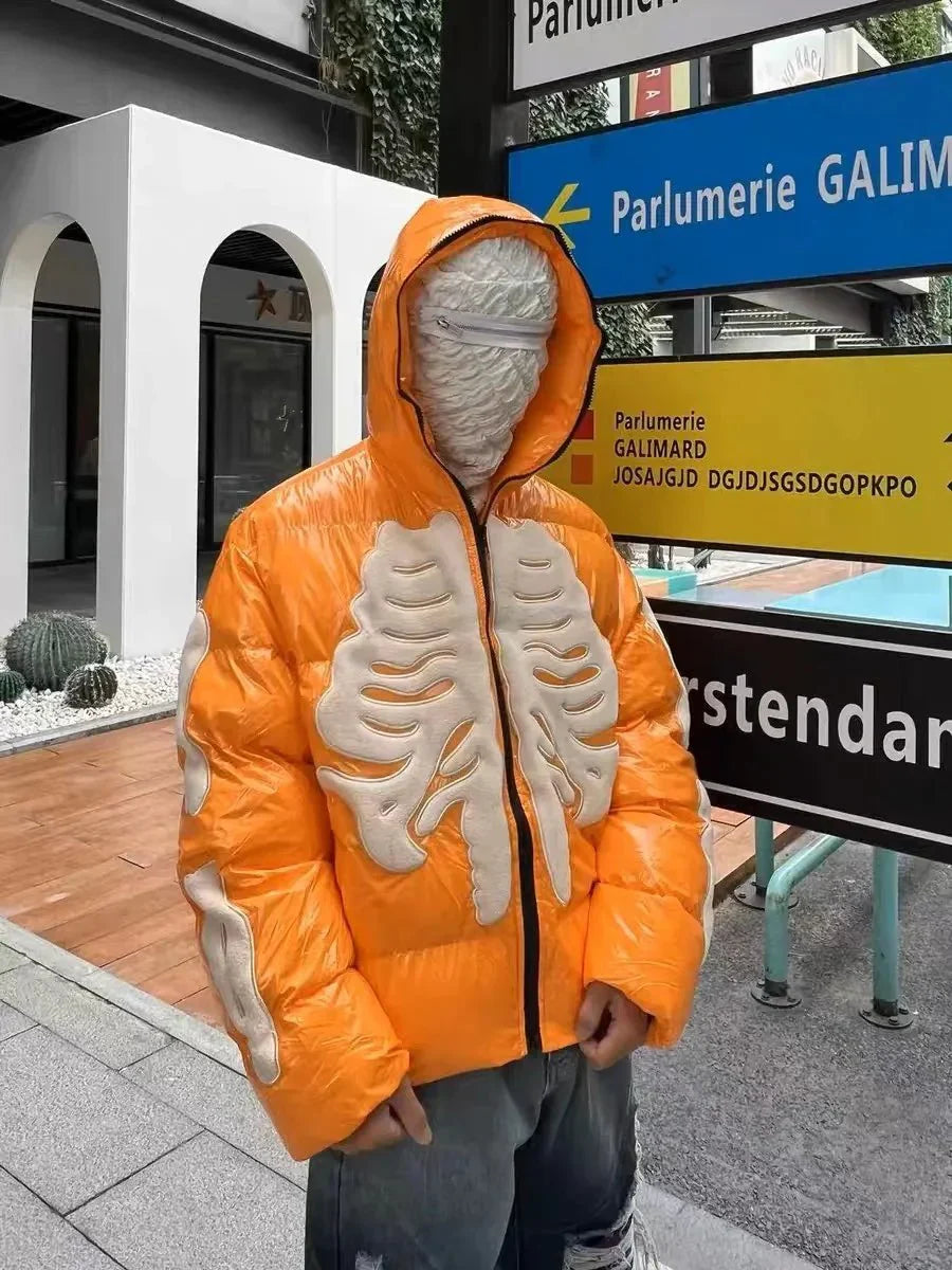 Skeleton Puffer Jacke