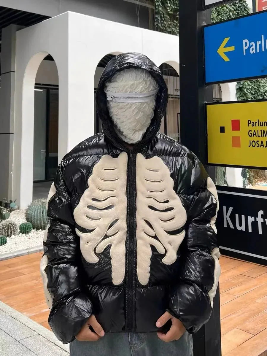 Skeleton Puffer Jacke